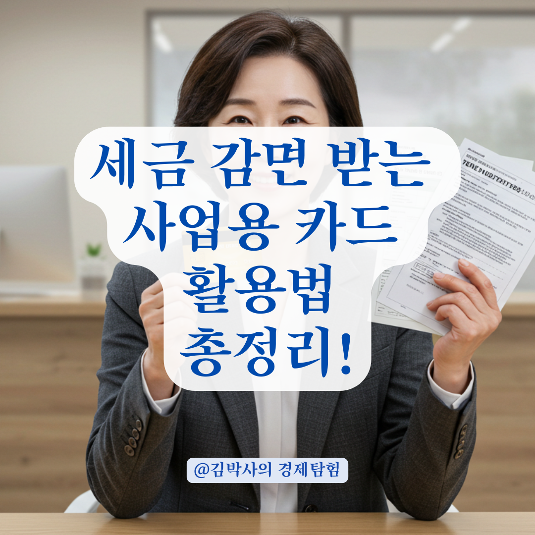 세금 감면 받으려면 사업용 카드 필수, 등록부터 증빙까지 총정리.