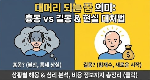 대머리 되는 꿈 의미