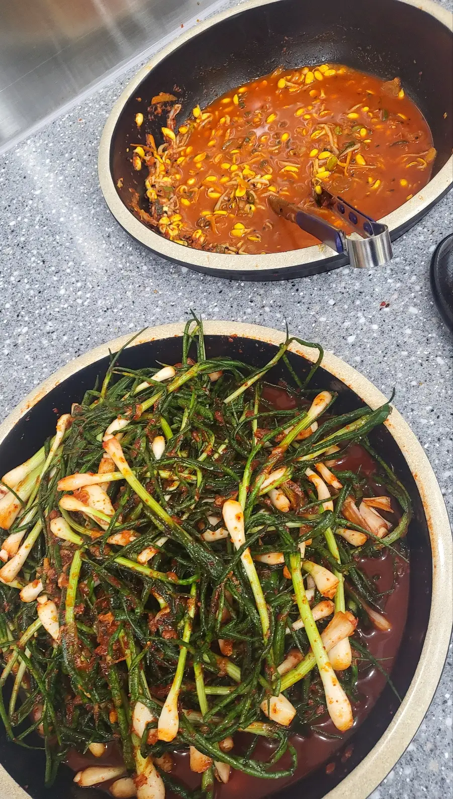 파김치-콩나물 무침 -추가반찬