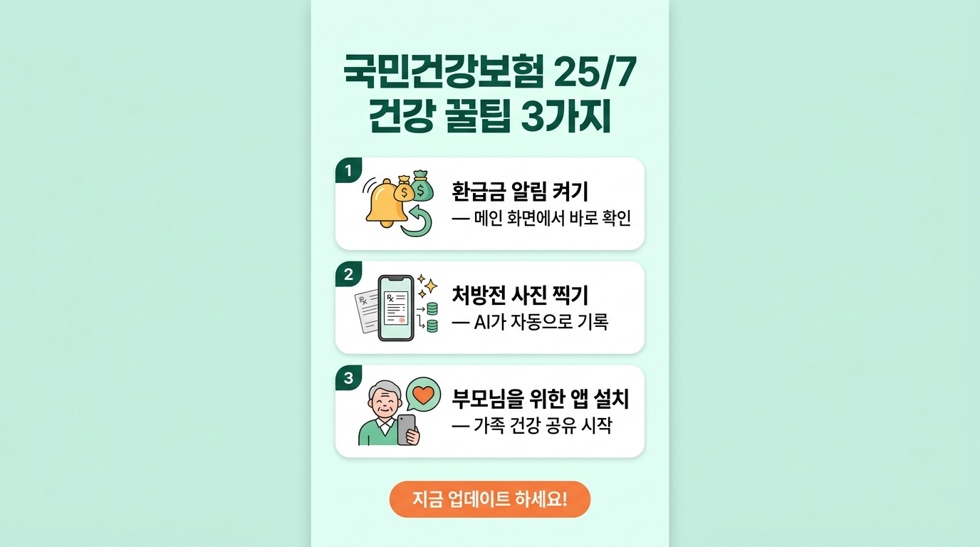 건강보험25시 건강 꿀팁 3가지