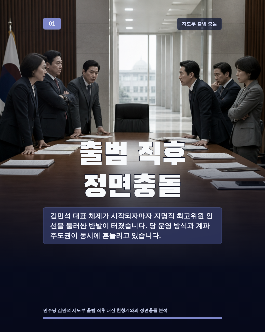 출범 직후 정면충돌