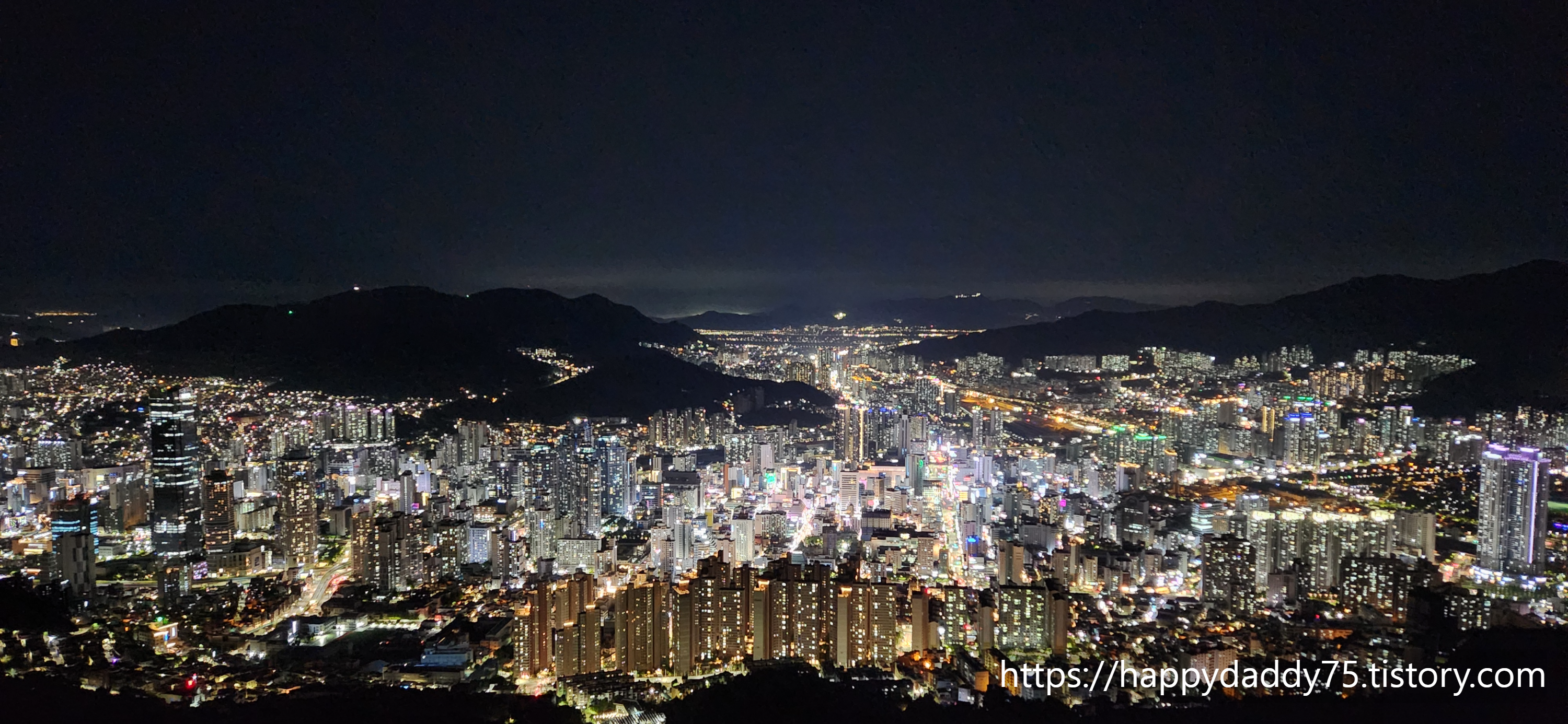 황령산 전망대에서 바라본 야경