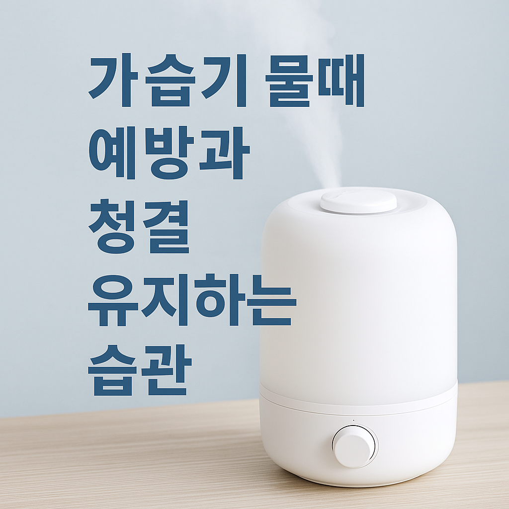 가습기 물때 예방과 청결 유지하는 습관
