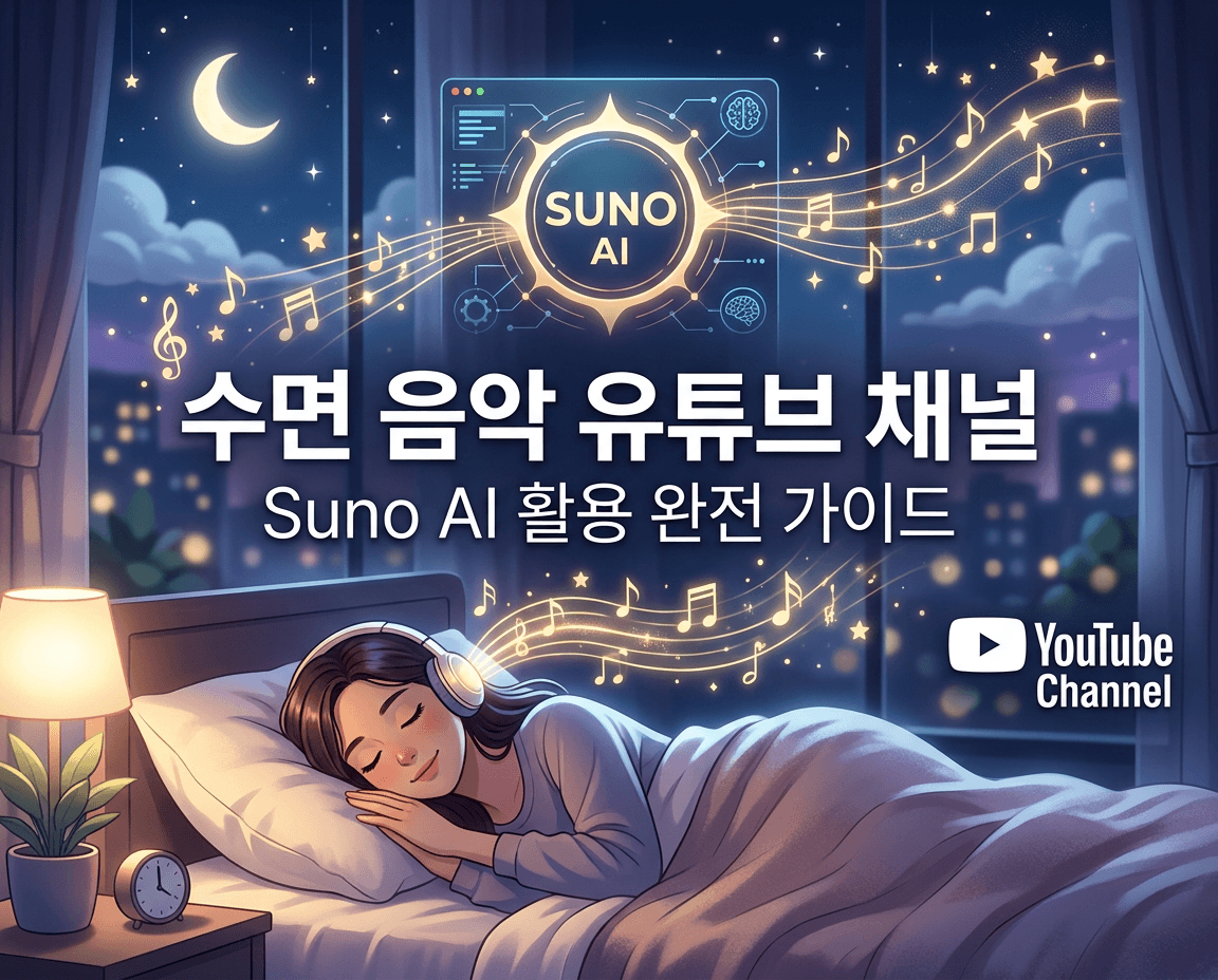 수면 음악 유튜브 채널 – Suno AI 활용 완전 가이드