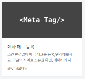 메타 태그 플러그인