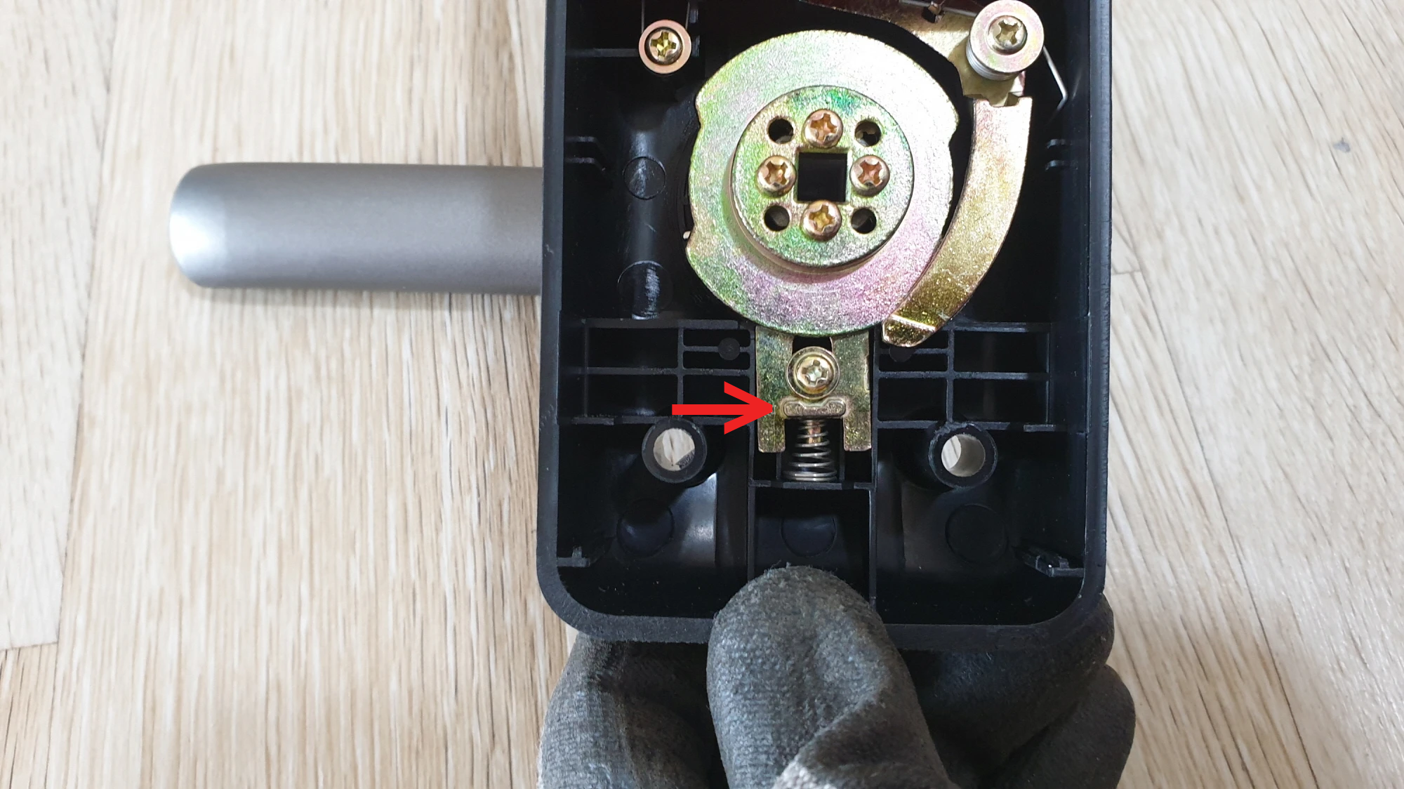 도어록 내부 모습