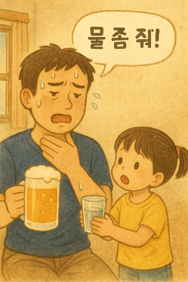 아빠의 몸이 보내는 &ldquo;물 좀 줘!&rdquo;라는 신호, 그건 농담이 아니다