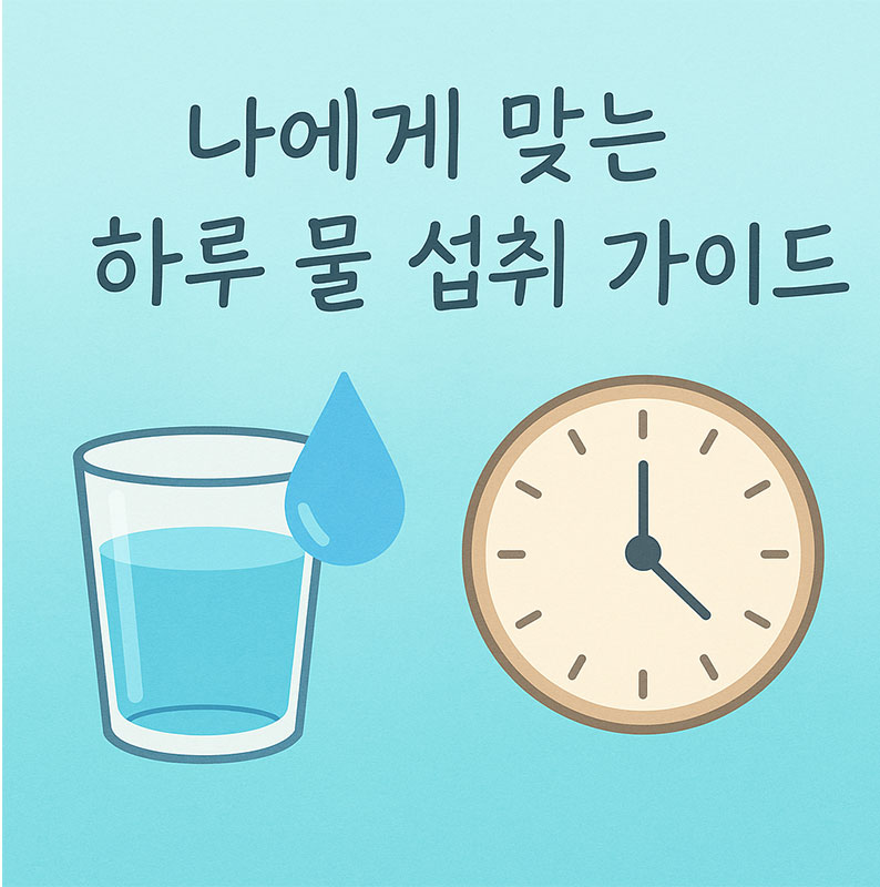 AI가 만들어준 나에게 맞는 하루 물 섭취 가이드
