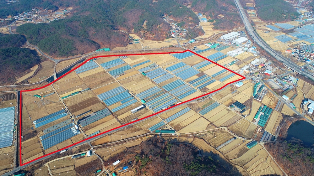 대구농수산물도매시장 이전 예정지(서향 윤곽), 대구시