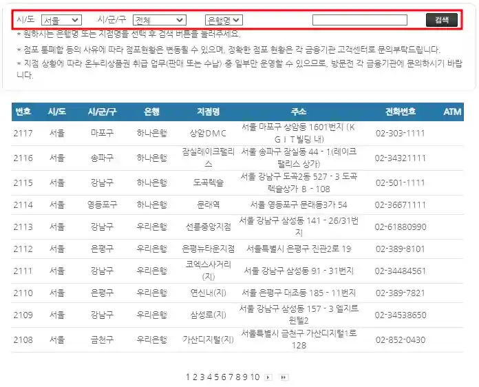 온누리상품권 구매 지점