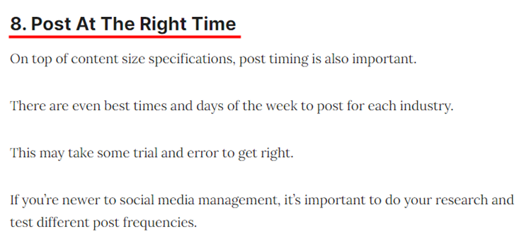 타이밍에 맞게 포스팅하라 이미지