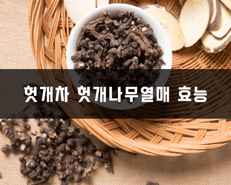 헛개차 헛개나무열매 효능 - 간건강, 항산화효과, 혈당조절