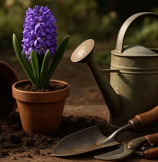 히아신스 꽃대가 삐뚤게 자라거나 쓰러지는 이유와 해결 방법 3가지