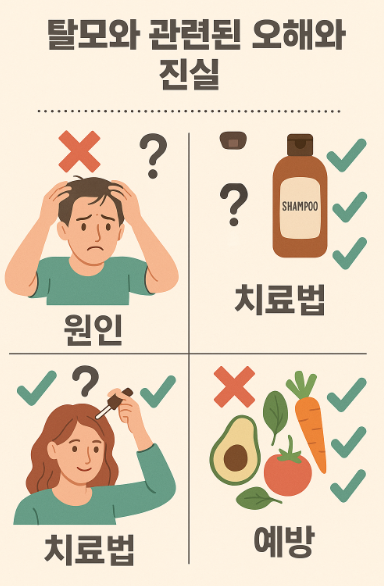 탈모 오해 vs 진실 총정리