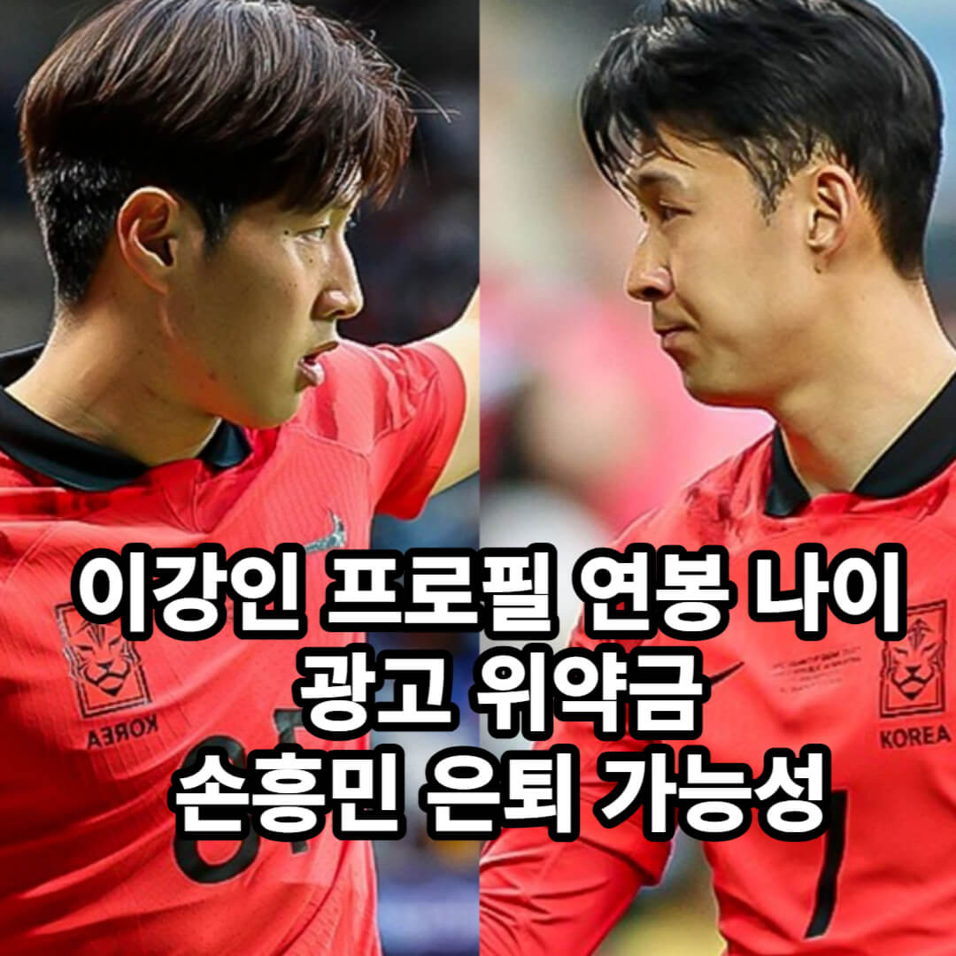 이강인 프로필 연봉 나이 광고 위약금