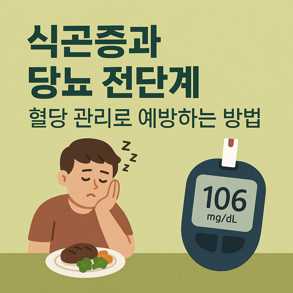 식곤증과 당뇨 전단계, 혈당 관리로 예방하는 방법