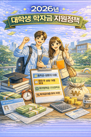 대학생 학자금 지원정책 총정리, 한국장학재단&middot;등록금&middot;생활비 대출&middot;근로/국가장학금