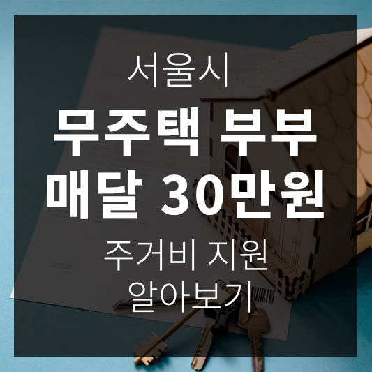 서울시무주택부부 주거비 지원 사업