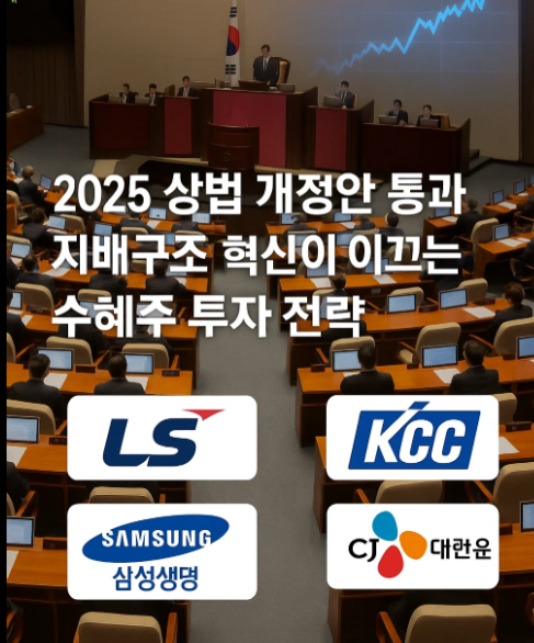 2025 상법 개정안 통과|지배구조 혁신이 이끄는 수혜주 투자 전략