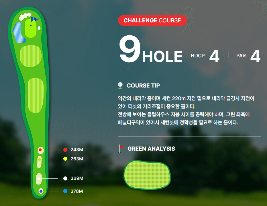 여주 컨트리클럽 챌린지코스 공략도 09