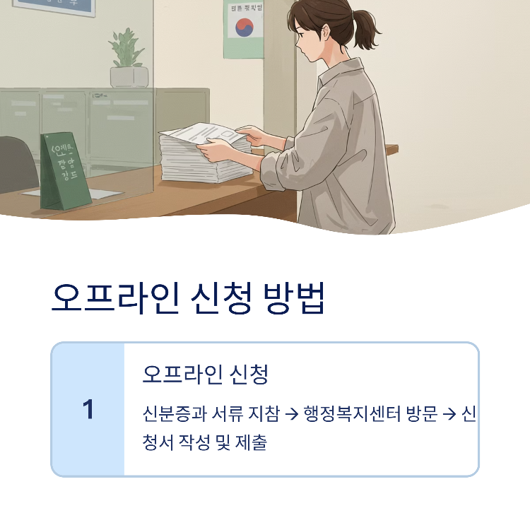 민생회복지원금 오프라인 신청방법