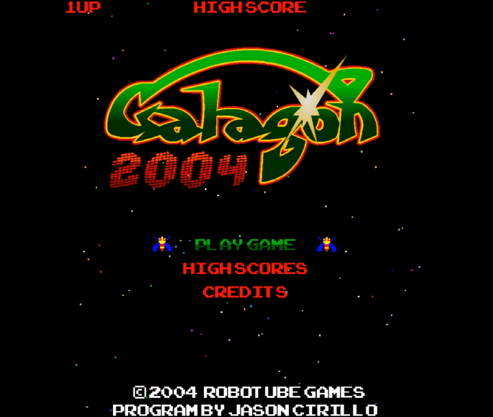 갤러그-2004-플래시게임-메인-화면