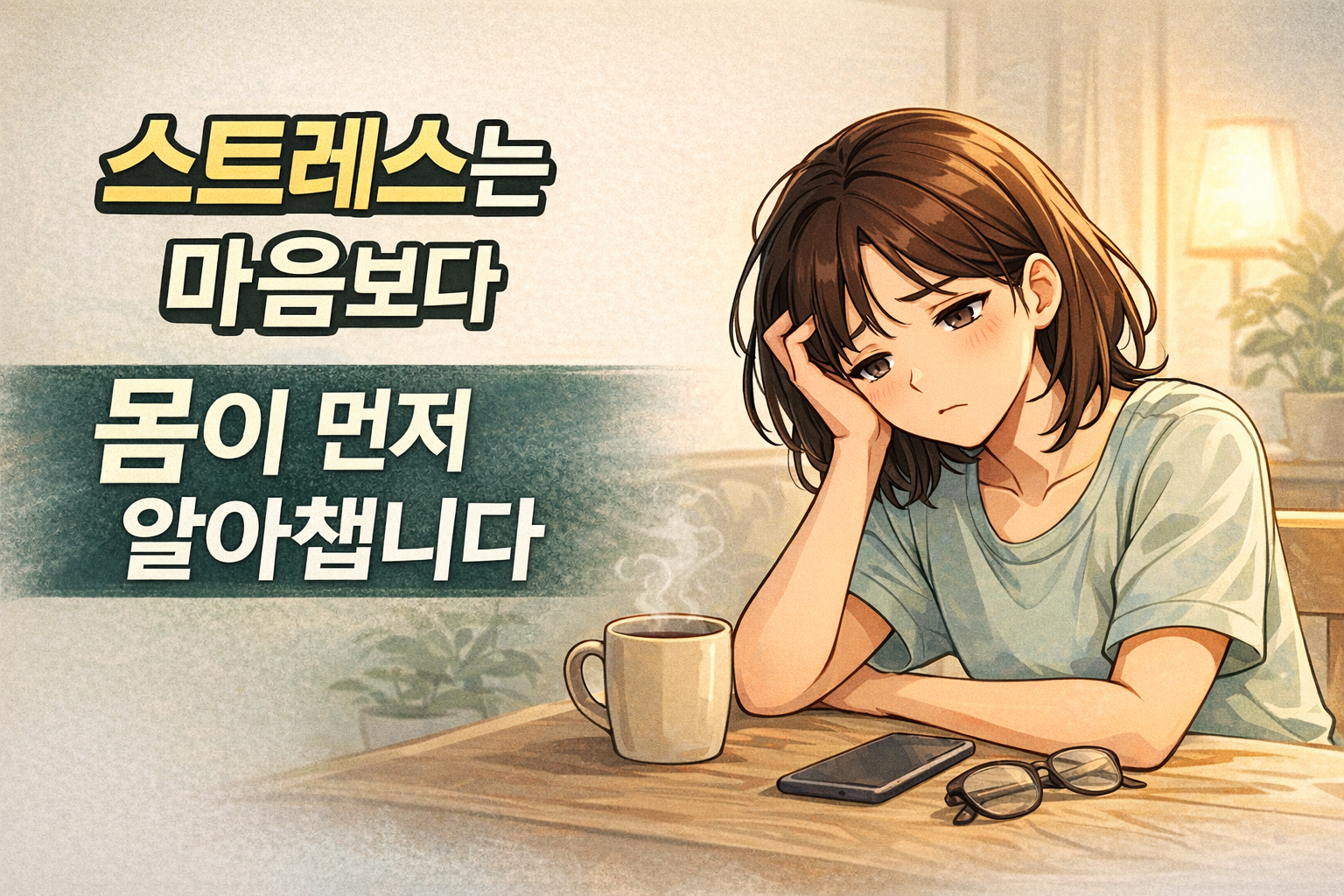 스트레스가 쌓일수록 먼저 반응하는 곳은 몸입니다
