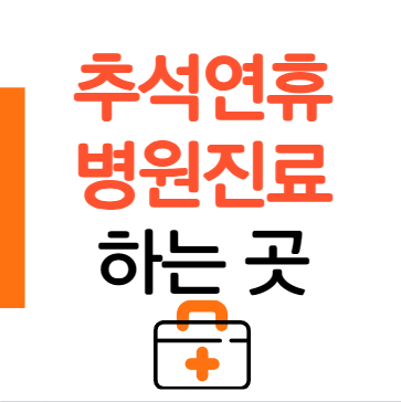 추석연휴 병원진료