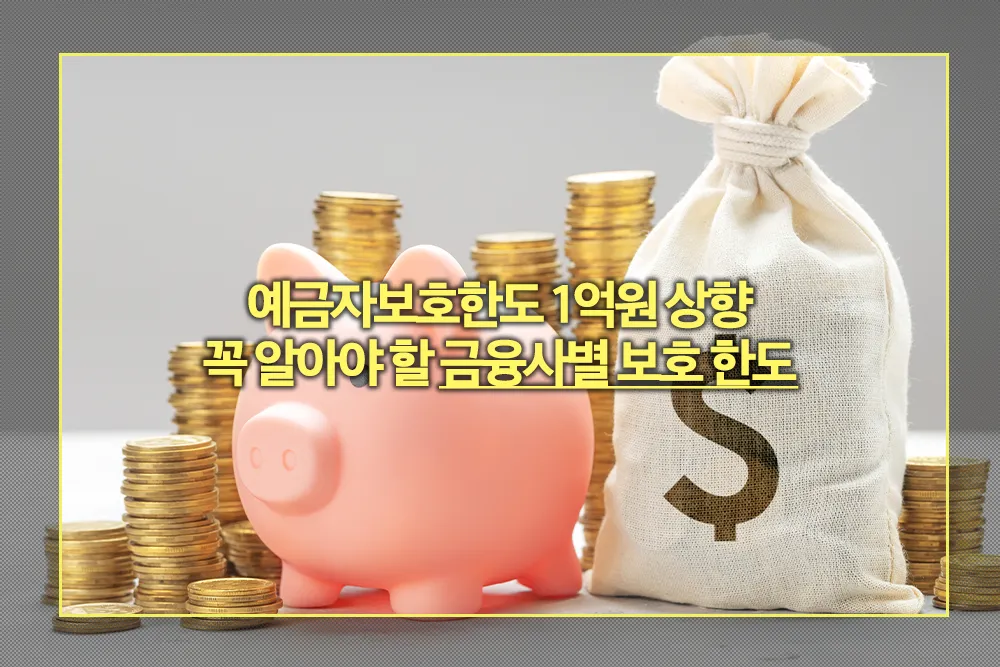 예금자보호한도 1억원 상향