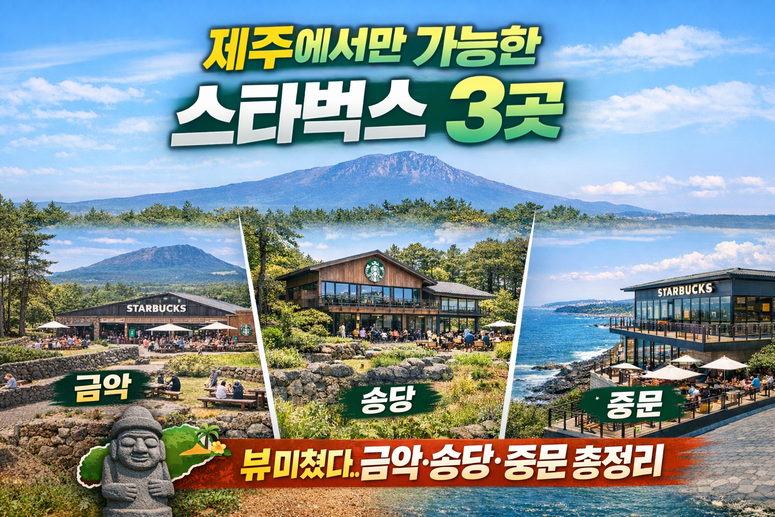 제주 이색 스타벅스- AI활용 이미지