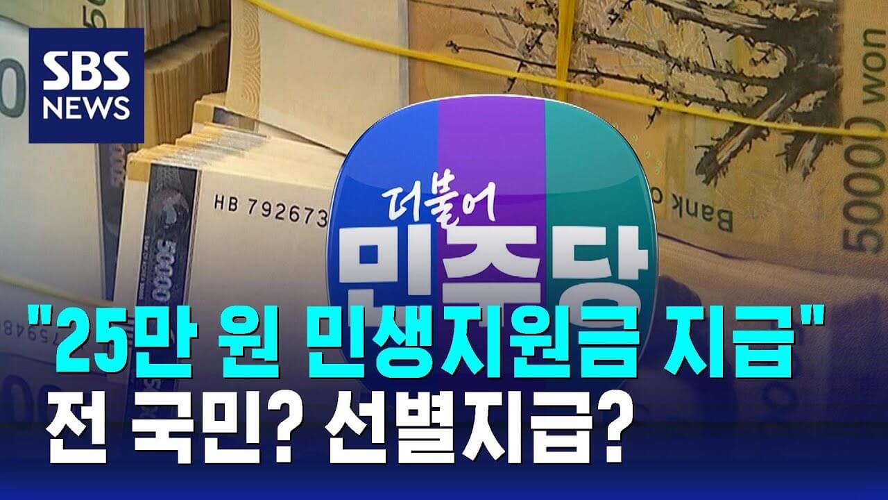 전국민 25만원 민생지원금