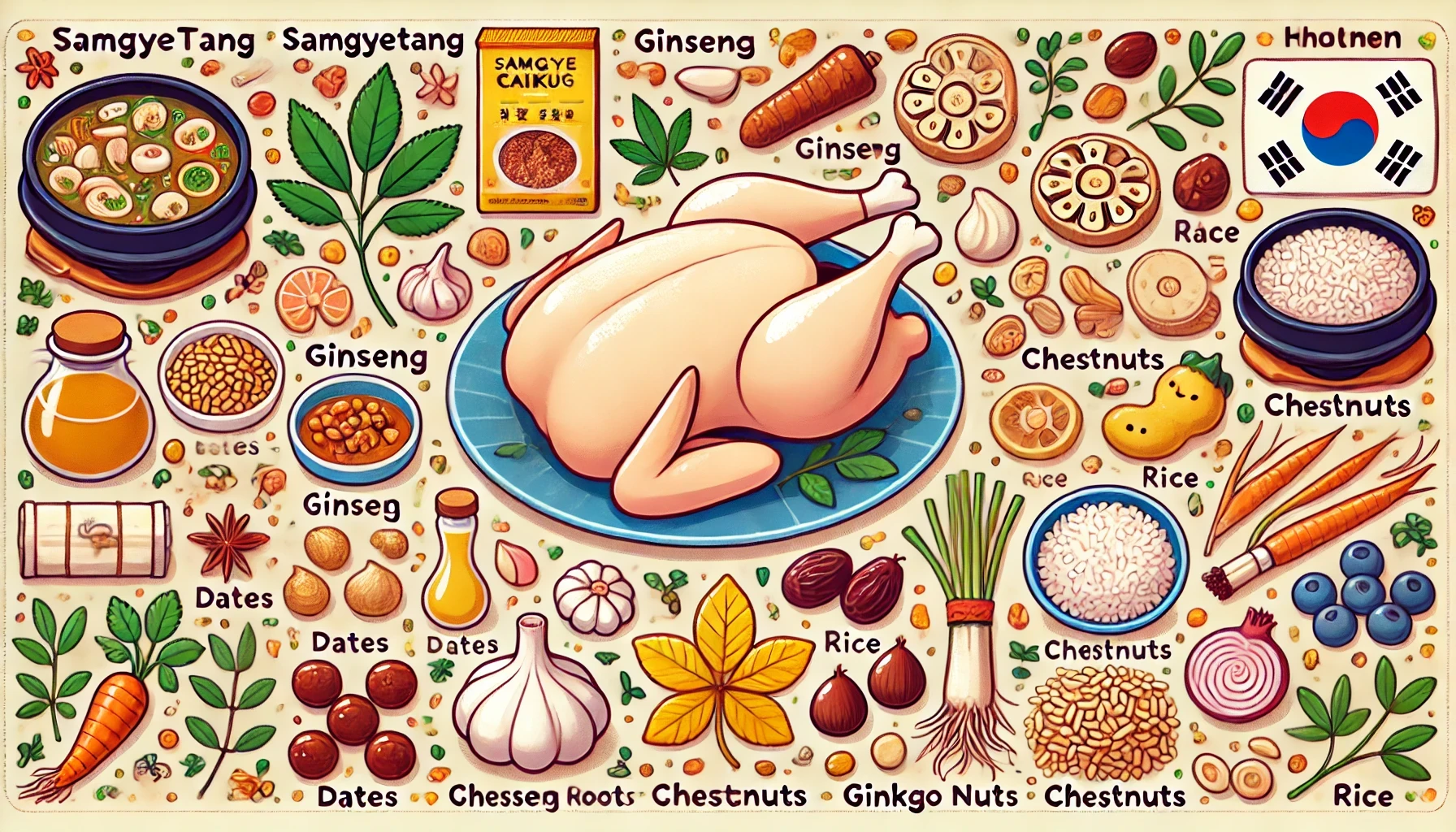 삼계탕의 재료
