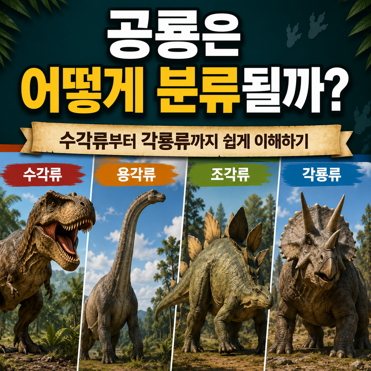 공룡은 어떻게 분류될까
