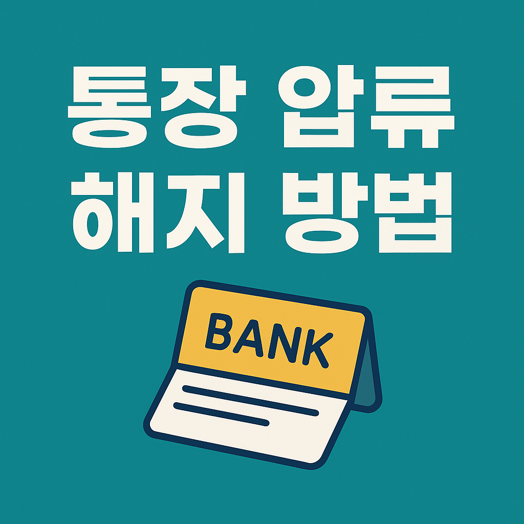 통장 압류 해지 방법 완벽 가이드: 신청 방법부터 꿀팁까지!