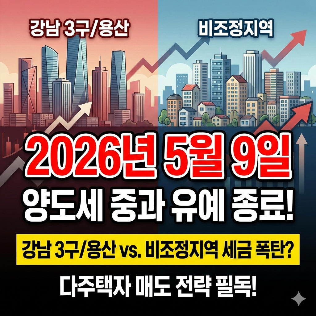 2026년 조정대상지역 현황 및 다주택자 양도세 데드라인 분석