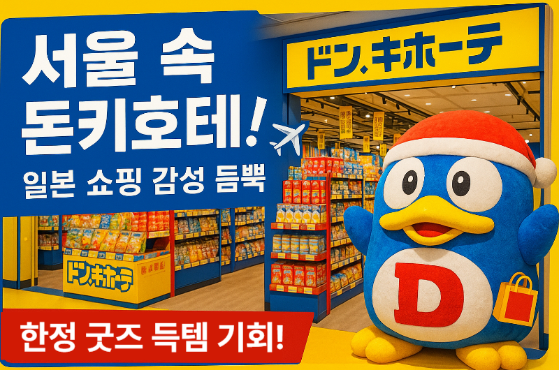 더현대서울 돈키호테 팝업스토어 완전정복,일본 여행 온 듯 쇼핑 즐기기