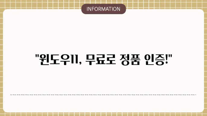 윈도우11 정품인증 없애기 cmd 영구 정품인증키