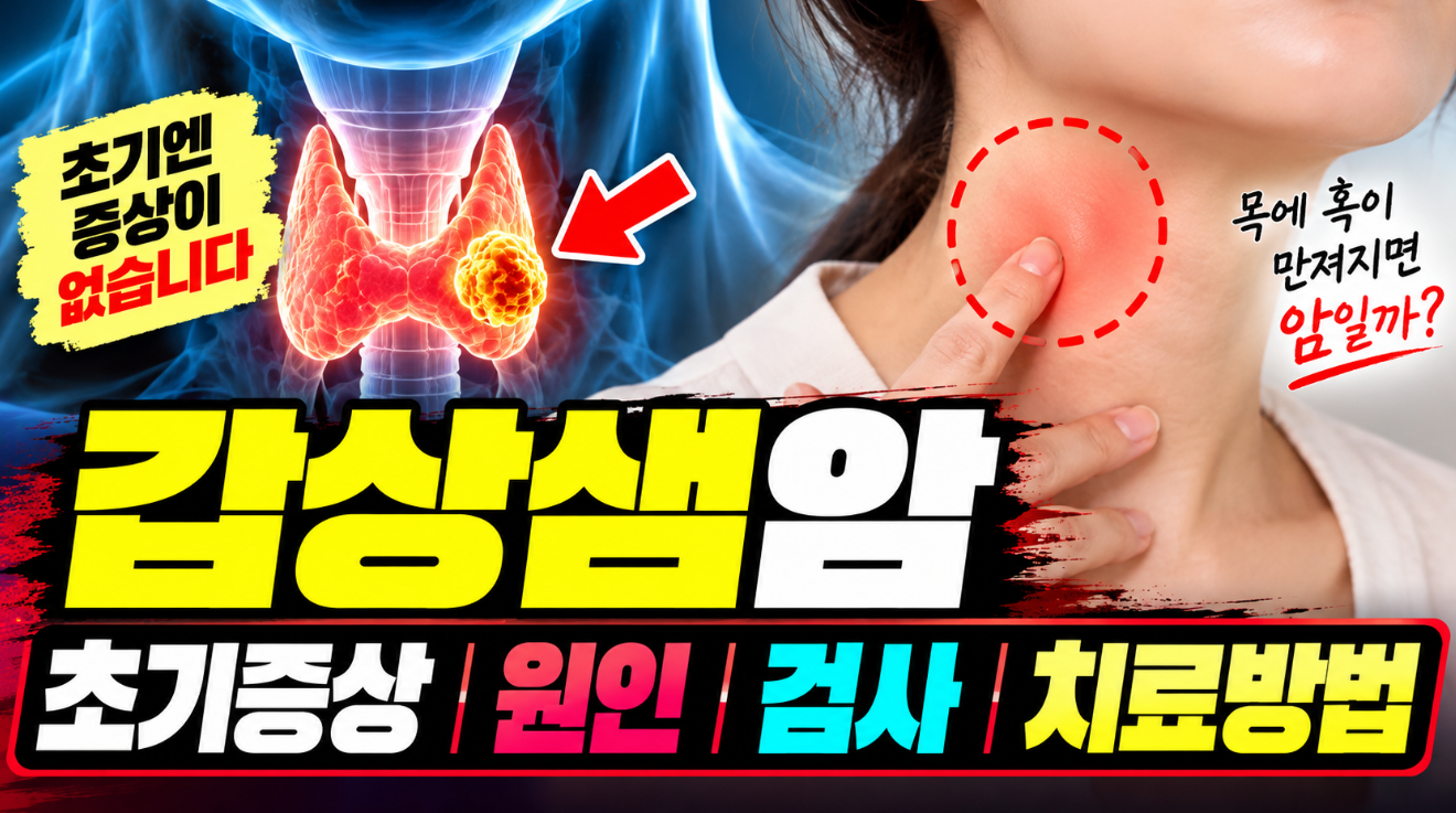 갑상샘암 초기증상|목 멍울·원인·검사·치료방법