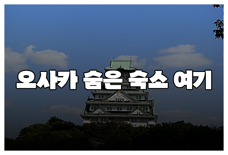 오사카 숨은 숙소 여기