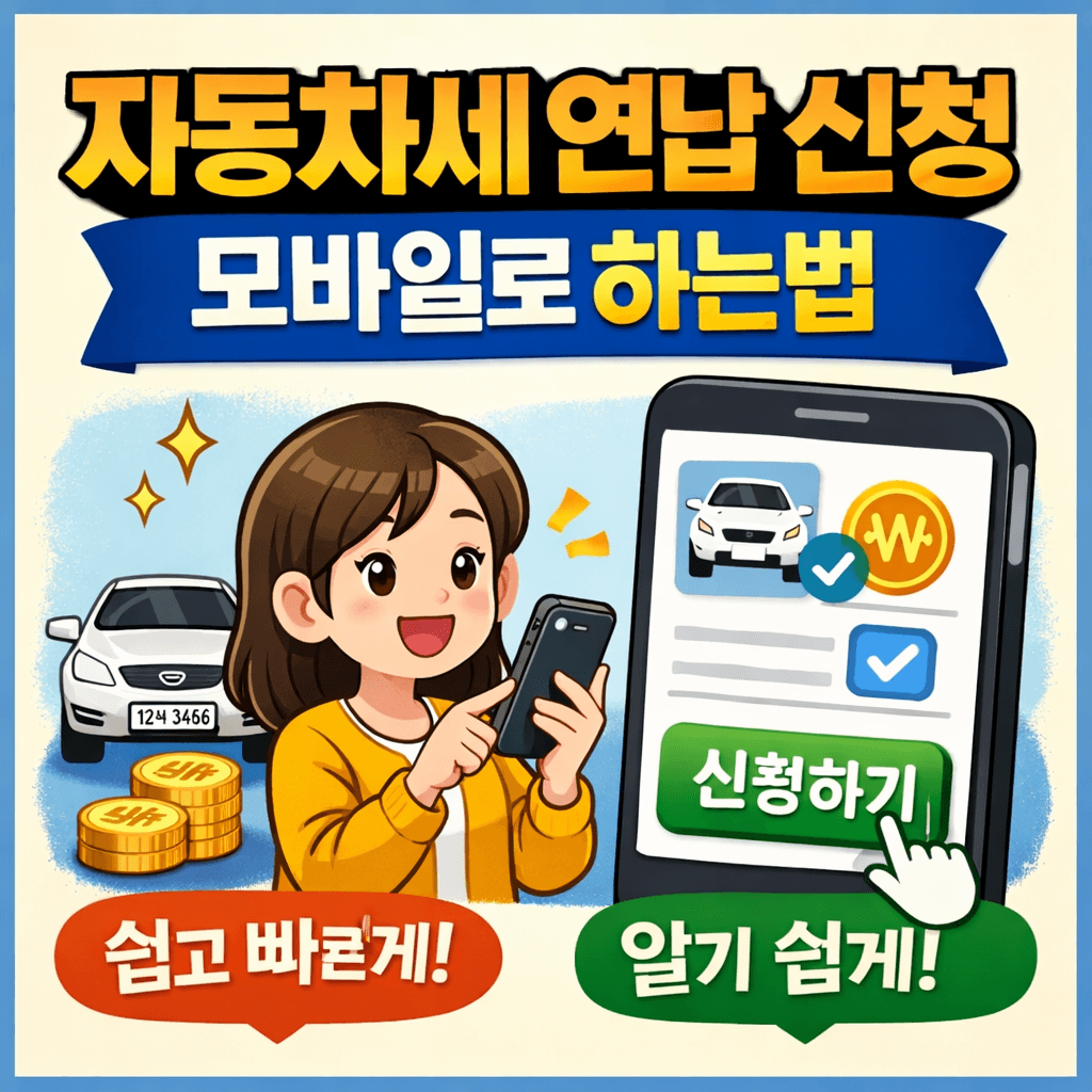 자동차세 연납 신청 모바일로 하는법