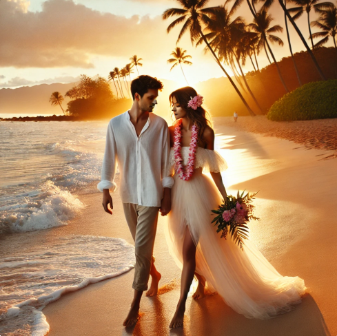 하와이 허니문 사진
