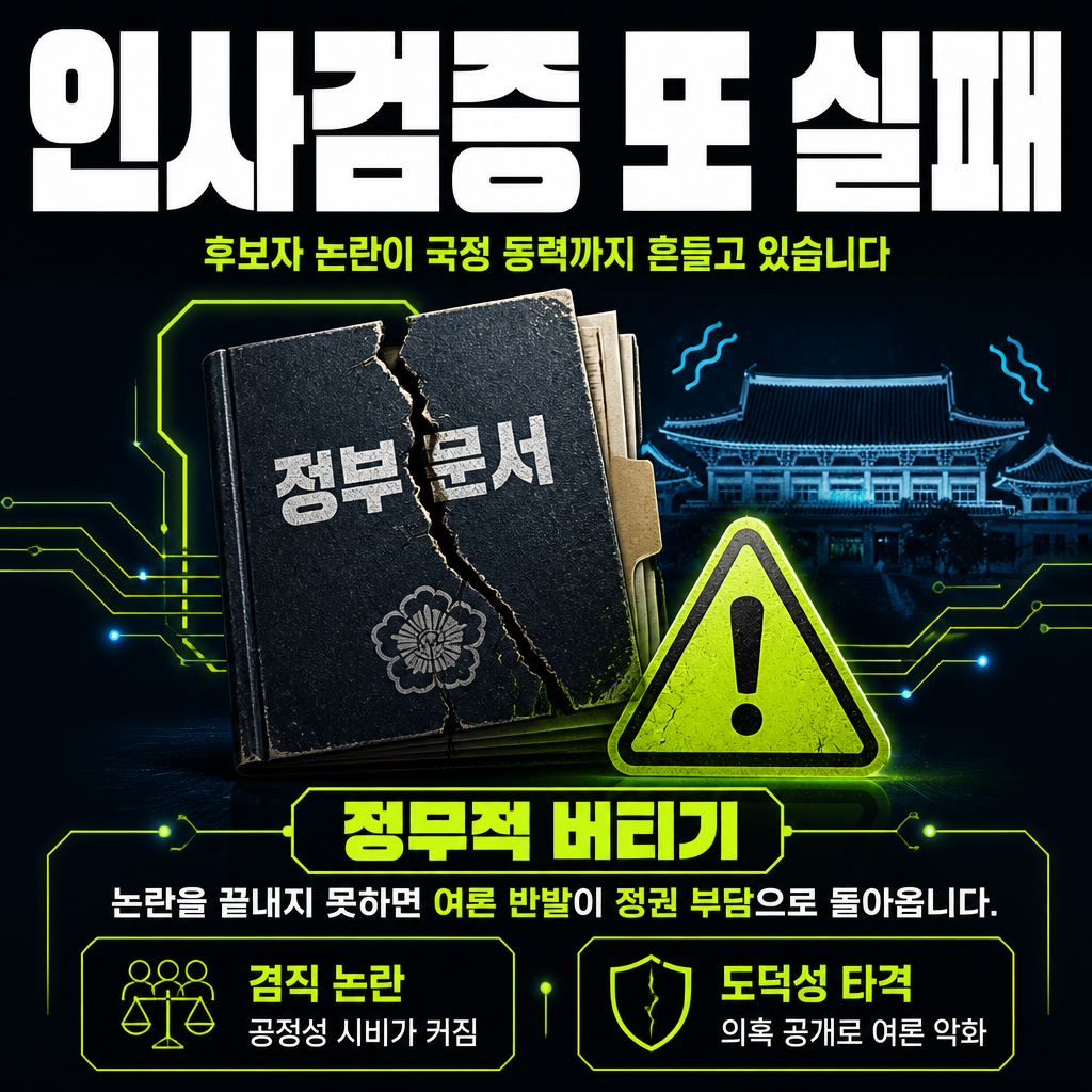인사검증 또 실패
