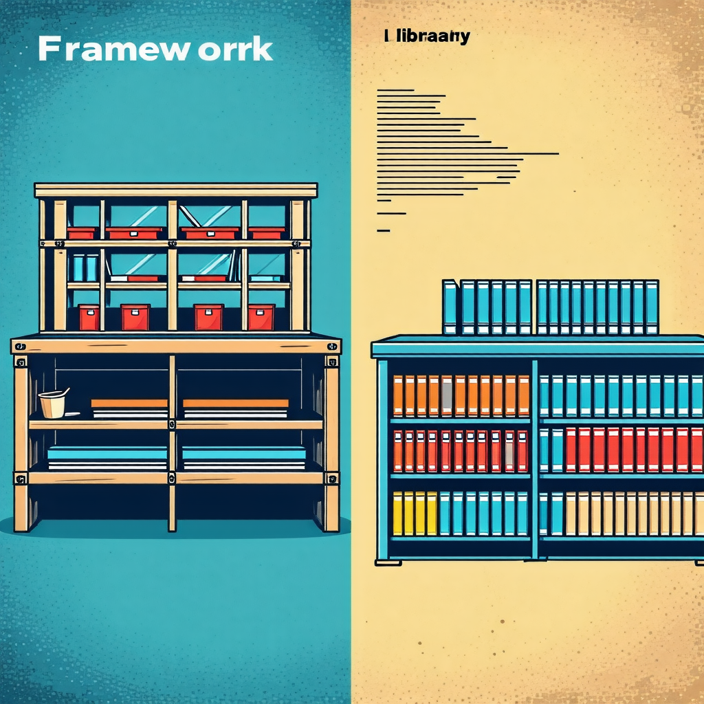 프레임워크와 라이브러리에 대한 이미지