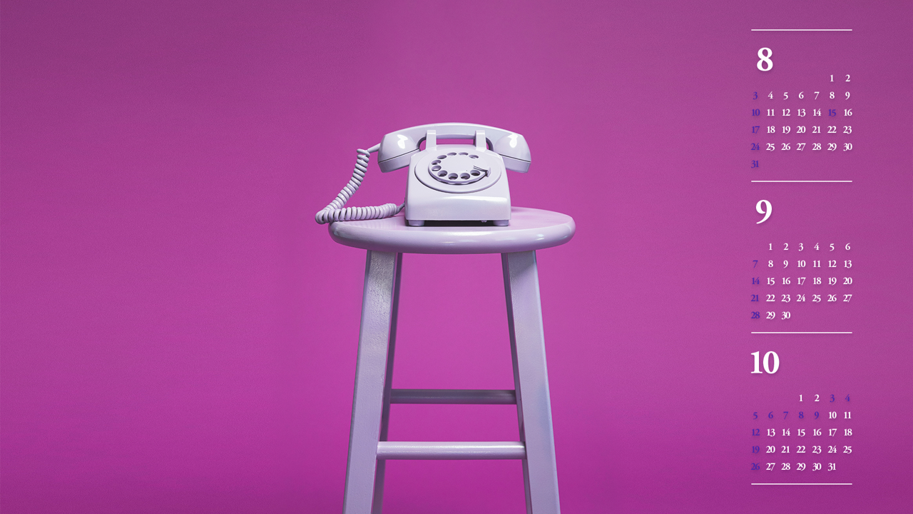 06 보라색 전화기 B - 2025년9월 노트북배경화면