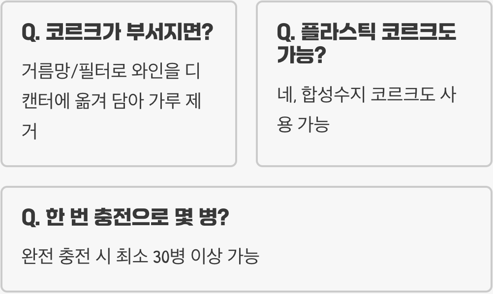 힘 하나 안 들이고 우아하게, 전동와인오프너 사용법 A to Z