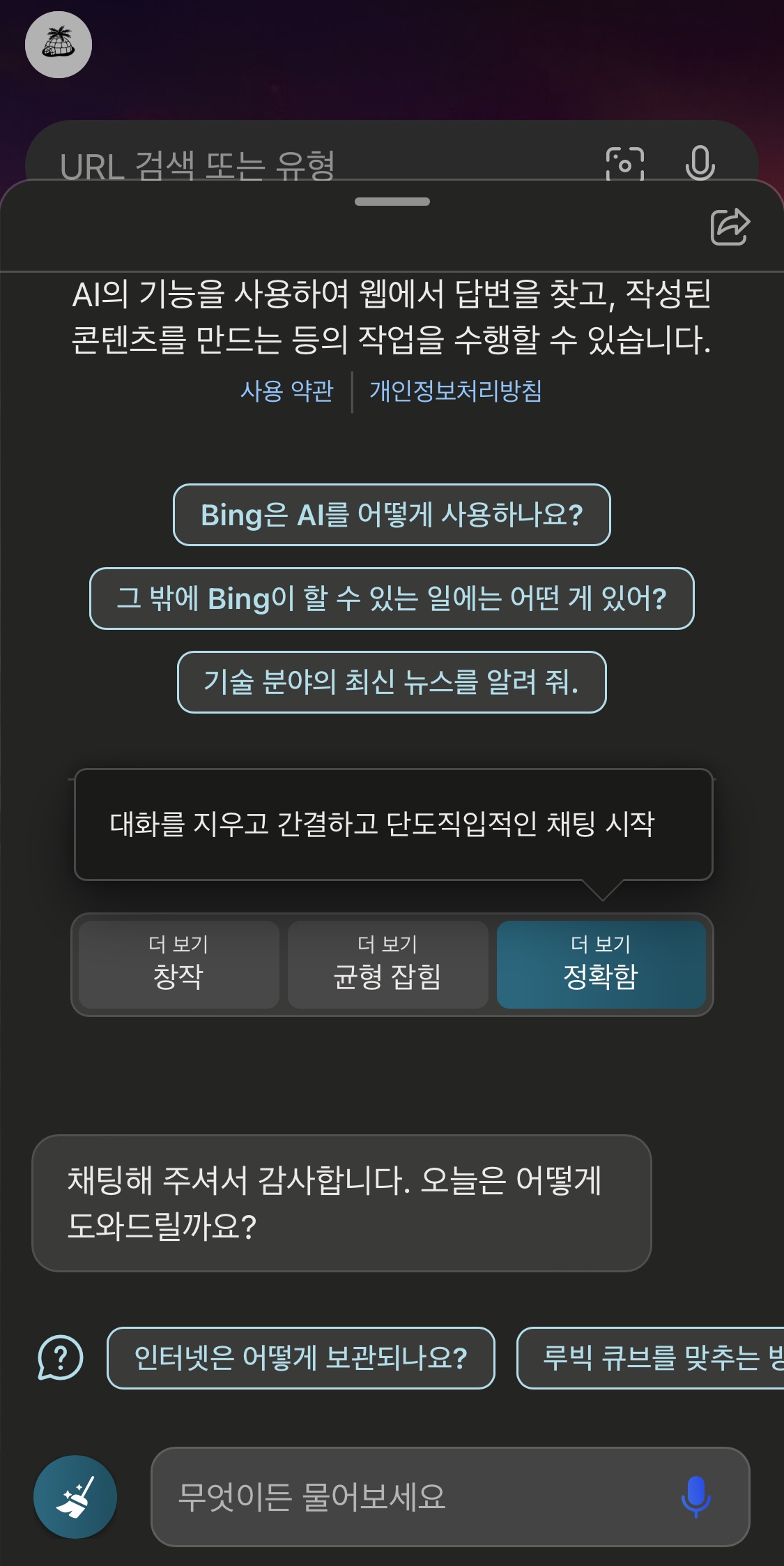 New Bing 사용후기