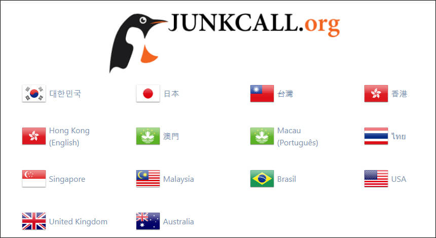 정크콜 지원 국가
