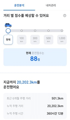 티맵-운전점수
