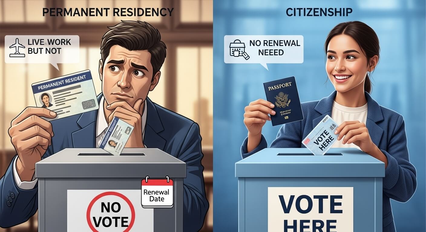 영주권과 시민권의 차이