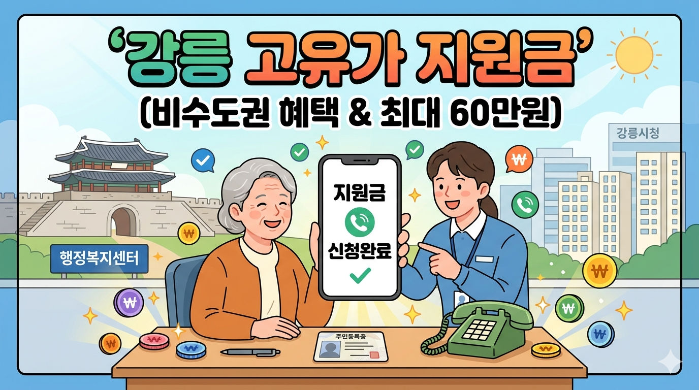 [강릉시] 최대 60만원 고유가 피해지원금 신청방법! 1&middot;2차 기간 및 강릉페이 수령 팁
